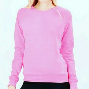 Neon 💖 Pink zipper detail Sweatshirt